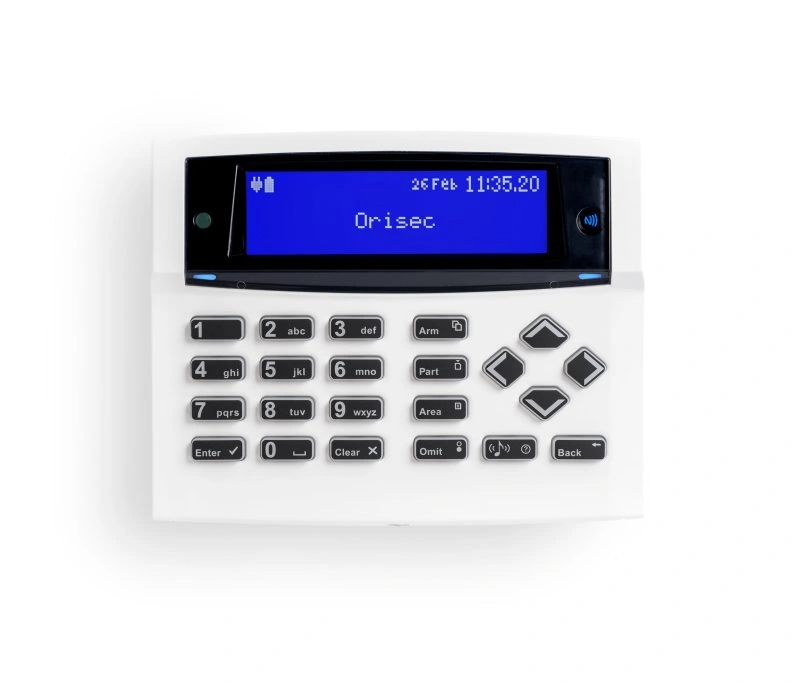 'Orisec Flush Mount<br>Built in Wireless Expander Keypad White'